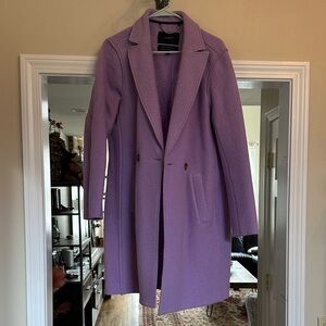 J. Crew Purple Trench Coat